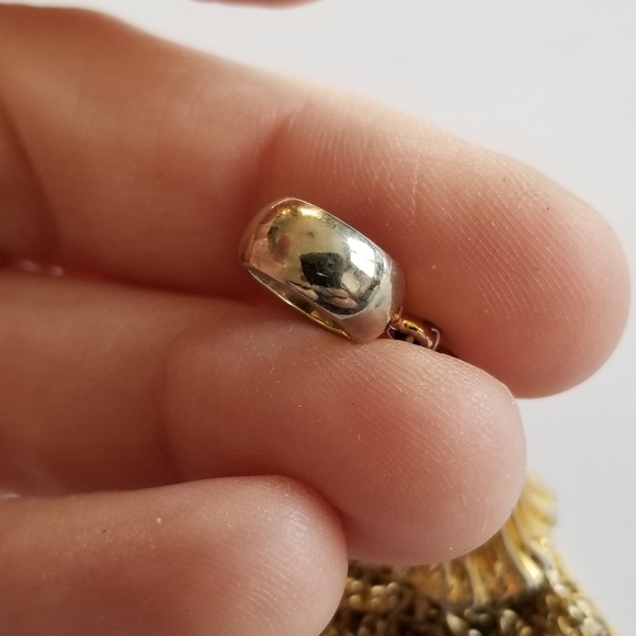 Vintage pendant chain tassel gold tone metal - Picture 5 of 7